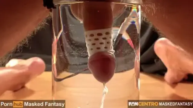 Left Alone: Mistress bound her Slave to an EStim Milking Device to make him Cum in the Water